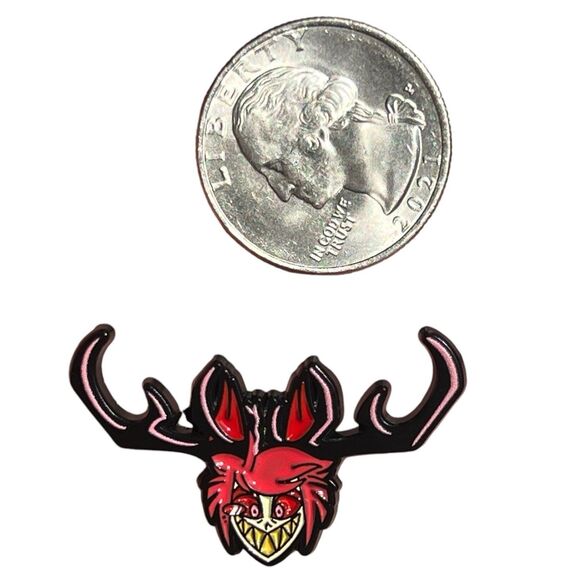 Hazbin Hotel Alastor Antlers Enamel Pin - Picture 4 of 6